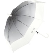 ビニール傘 グラデーションバイカラービニール 60cm ジャンプ式 グラスファイバー骨(親骨) ブラック 113-020