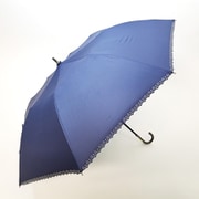 ショートワイド傘 晴雨兼用 55cm UV加工 遮熱/遮光 裾ヒートカット ネイビー 27109NV