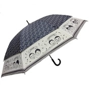 トランスフォーム傘 晴雨兼用 60cm UV加工 耐風/遮熱/遮光 吉本興業タレントプリント ネイビー 27143NV