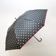 ショートワイド傘 晴雨兼用 55cm UV加工 遮熱/遮光 CC ドットプリント ブラック 27359BK