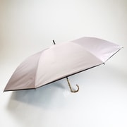 ショートワイド傘 晴雨兼用 55cm UV加工 遮熱/遮光 CC 無地裾パイピング ピンク 27371PK
