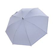 ショートワイド傘 晴雨兼用 55cm UV加工 綿×ポリエステル ジャガードストライプ ネイビー 27373NV