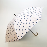 ショートワイド傘 晴雨兼用 55cm UV加工 遮熱/遮光 CC ティピー柄プリント 竹手元 ピンク 27387PK