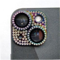 ACC22-R14RB [ラインストーン9Hカメラカバー iPhone 14/14 Plus用 レインボー]