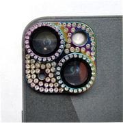 ACC22-R14RB [ラインストーン9Hカメラカバー iPhone 14/14 Plus用 レインボー]