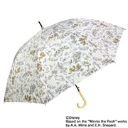 日傘 晴雨兼用 ディズニー 長傘 くまのプーさん YE 58cm ジャンプ式 8本骨 UVカット加工 イエロー SY_2023_030