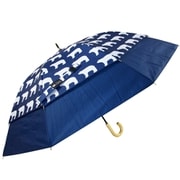 日傘 晴雨兼用 kippis トランスフォーム傘 Jaakarhu(シロクマ) 45cm 手開き式 8本骨 UVカット加工 ネイビー SY_2023_044