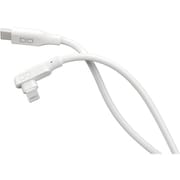 シリコンケーブル L字型 USB-C to Lightning 1m ホワイト CIO-SLL30000-CL1-WH