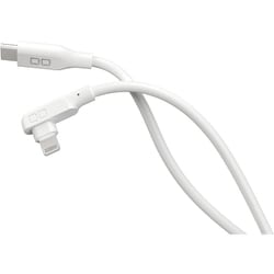 シリコンケーブル L字型 USB-C to Lightning 2m ホワイト CIO-SLL30000-CL2-WH