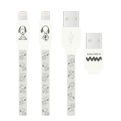 ピーナッツ Lightning 充電ケーブル 1.2m アイボリー SNG-743IV