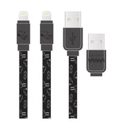 ピーナッツ Lightning 充電ケーブル 1.2m ブラック SNG-743BK