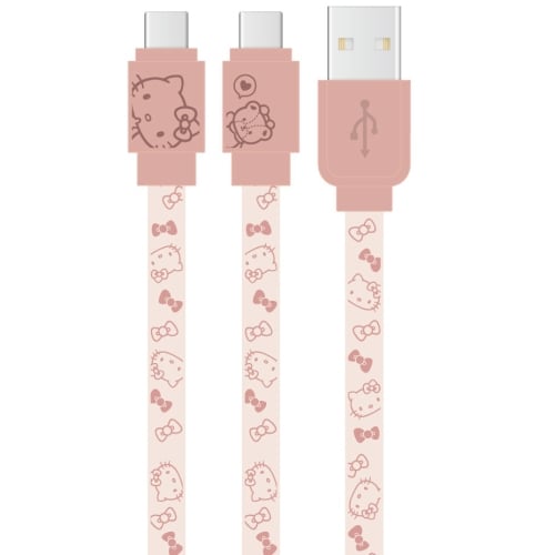 グルマンディーズ gourmandiseSANG-304KT [サンリオキャラクターズ USB Type-C 充電ケーブル 1.2m ハローキティ]Ω