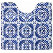 ズボラ トイレマット 55×60cm カレイドネイビー