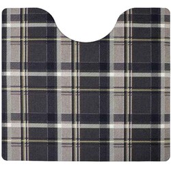 ズボラ トイレマット 55×60cm チェックブラウン
