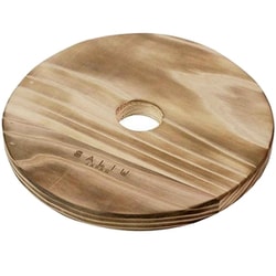 SALIU 鍋敷き 木製 丸型 18cm 焼杉 日本製