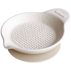 おろし器 にんにくおろし 陶磁器 日本製 シリコンシート付 ホワイト 50211