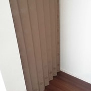 間仕切り カーテン 100×220cm パタッとたためるカーテン 2WAY ブラウン