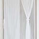 バリカンレースと二重のれん 85×150cm ホワイト