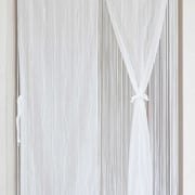 バリカンレースと二重のれん 85×150cm ホワイト