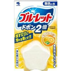 ブルーレット ドボン2倍 トイレタンク洗浄剤 無色 グレープフルーツ 120g