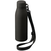 MOTTERU ショルダーサーモステンレスボトル 500ml チャコールブラック MO-3011-009