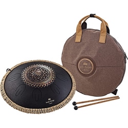 Octave Steel Tongue Drums タングドラム Black Lasered Floral Design チューニング：D Kurd OSTD1BKE / Tongue Drum