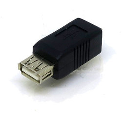 変換名人JAPAN USB中継変換アダプタ USB-A メス-メス USB-B ブラック CP9019