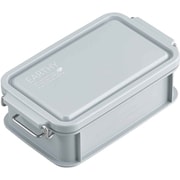 CNT-600 [弁当箱 1段 600ml 抗菌 EARTHY コンテナランチボックス グレー]