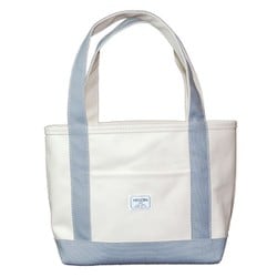 シンプルトート 生成り×グレーM