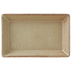 KASANE レクタングル プレート 8.5cm S 陶器 カーキ T-937532