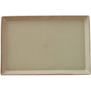 KASANE レクタングル プレート 27cm LL 陶器 カーキ T-937563
