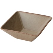 KASANE スクエア ボウル 8.5cm S 陶器 カーキ T-937594