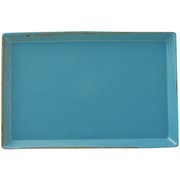 KASANE レクタングル プレート 27cm LL 陶器 ターコイズブルー T-937648