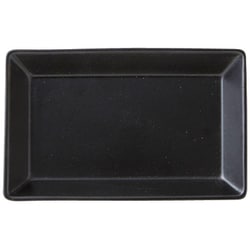 KASANE レクタングル プレート 13.5cm M 陶器 ブラック T-937709