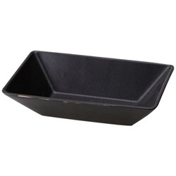 KASANE レクタングル ボウル 13cm M 陶器 ブラック T-937730