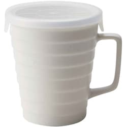 マグカップ フタ付き 230ml 陶器 日本製 ホワイト T-939017