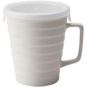 マグカップ フタ付き 230ml 陶器 日本製 ホワイト T-939017