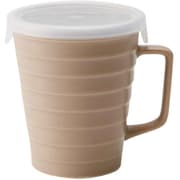 マグカップ フタ付き 230ml 陶器 日本製 ベージュ T-939024