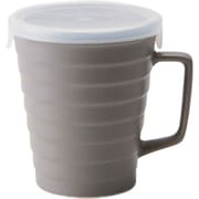 マグカップ フタ付き 230ml 陶器 日本製 グレー T-939031