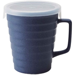 マグカップ フタ付き 230ml 陶器 日本製 ネイビー T-939048