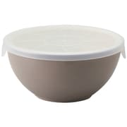 T-942444 [BOWL WITH LID L 超軽量ボウル 蓋付き 550ml 電子レンジ 食洗機対応 ブラウン]