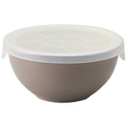 T-942468 [BOWL WITH LID S 超軽量ボウル 蓋付き 260ml 電子レンジ 食洗機対応 ブラウン]