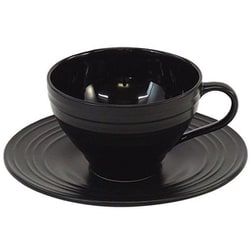 SWIRL スワール カップ＆ソーサー 300ml 洋食器 ブラック T-771129