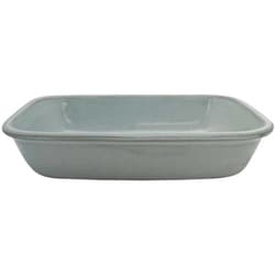 HINATA グラタン皿 19cm レクタングル HINATA 皿 食器 洋食器 耐熱 陶器 ブルー T-932025