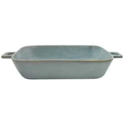 HINATA グラタン皿 23cm 持ち手付き レクタングル HINATA 皿 食器 洋食器 耐熱 陶器 ブルー T-932100