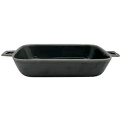 HINATA グラタン皿 23cm 持ち手付き レクタングル HINATA 皿 食器 洋食器 耐熱 陶器 グレー T-932124