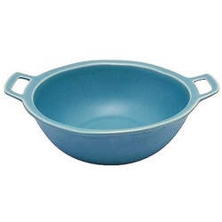 NARU ボウル 14cm 持ち手付き 陶器 ターコイズブルー T-932513