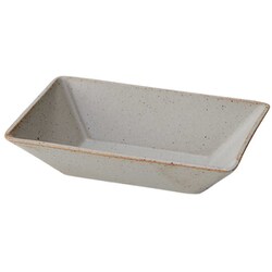 KASANE ボウル 13cm M レクタングル 陶器 ホワイト T-937495