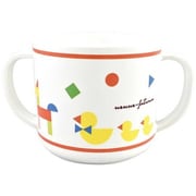 nenne-futurum コップ 両手マグ 子供用 ベビー ANIMAL 250ml メラミン製 レッド YUD-650