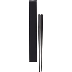 箸箱セット 18cm（箸 BK） ブラック